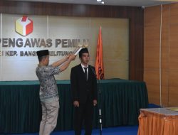 Andi Budi Yulianto Jabat Komisioner Bawaslu Bangka Gantikan Anja Kusuma