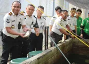 Manfaatkan Area SAE, Lapas Narkotika Pangkalpinang Panen 300 Kg Gurame dan Siapkan Lahan Pertanian